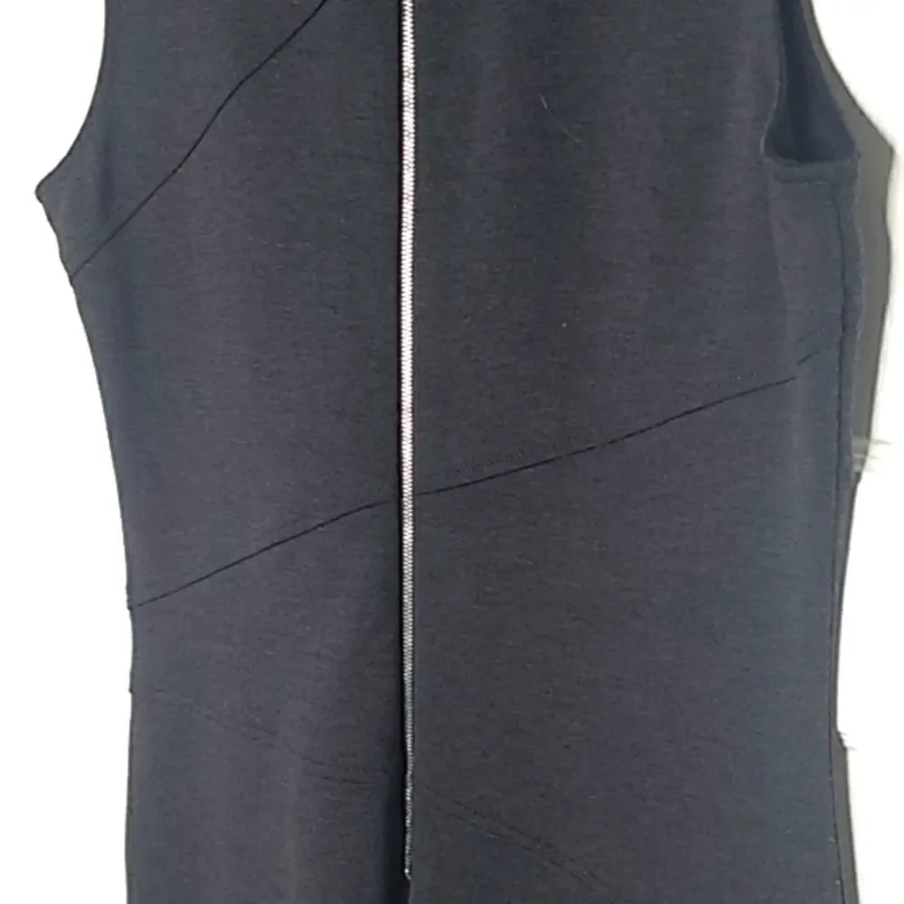 Sharagano Studio Charcoal Grey Fine Knit Shift Dress Size 10